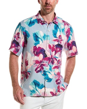 Tommy Bahama La Esmeralda Flora Silk Shirt