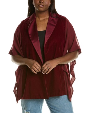 Marina Rinaldi Fatal Silk-Trim Jacket