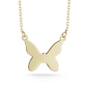 Ember Fine Jewelry 14K Small Butterfly Necklace