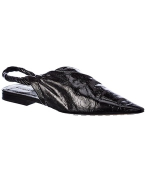 Bottega Veneta Leather Slingback Flat