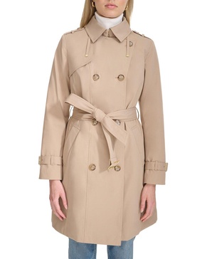 Cole Haan Classic Hooded Trench Coat