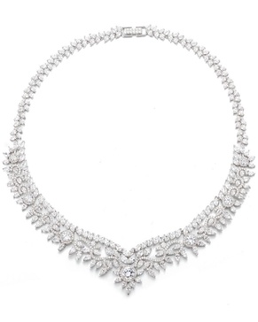 Eye Candy LA Agnes CZ Crystal Tennis Necklace