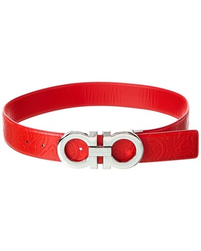 Ferragamo Gancini Reversible & Adjustable Leather Belt