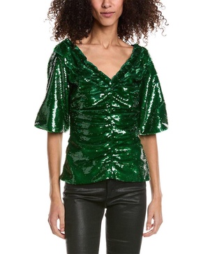 GANNI Sequin Blouse