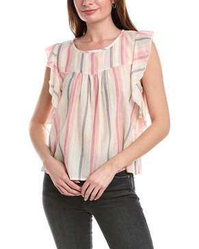 Lilla P Sleeveless Ruffle Top