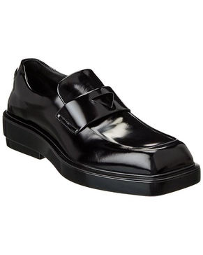 Prada Brushed Leather Loafer