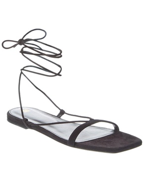 TOTEME Tie-Fastening Suede Sandal