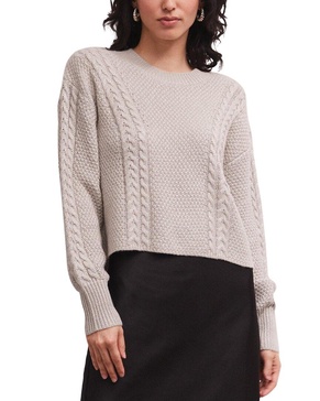 Z SUPPLY Eternal Metallic Cable Sweater