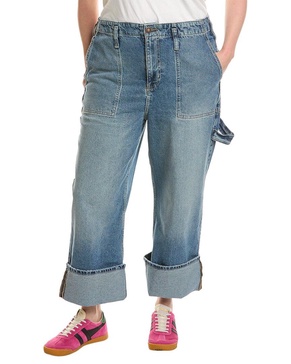 Free People Major Leagues Mid-Rise Envy Cuffed Jean