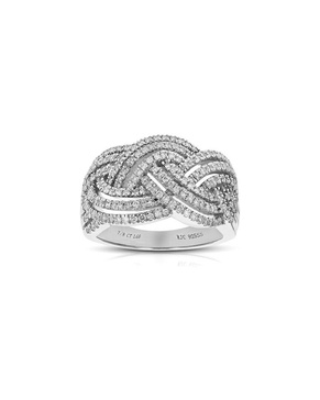 Amairah Silver 0.88 ct. tw. Lab-Grown Diamond Ring