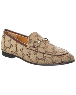 Jordaan Horsebit GG canvas loafers