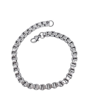 ADORNIA Stainless Steel Box Chain Bracelet