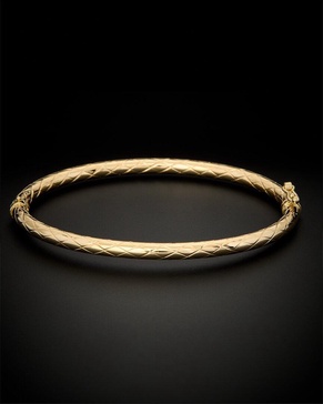 14K Italian Gold CrissCross Bracelet