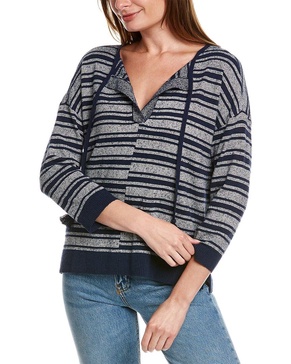 Lilla P Easy Split Neck Sweater