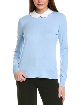 Brooks Brothers Ruffle Collar Sweater