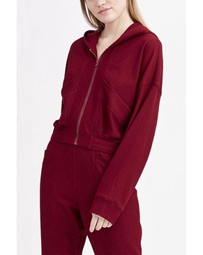 BCBGeneration Knit Zip Front Hoodie 