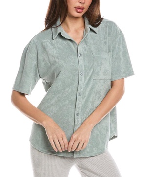 Barefoot Dreams CozyTerry Button-Down Shirt