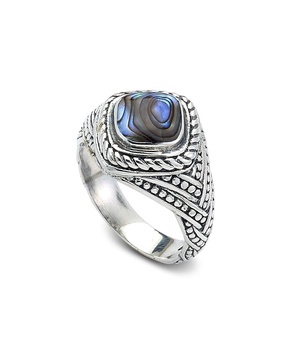 Samuel B. Silver Abalone Ring