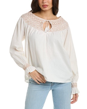 Faherty Laura Embroidered Top