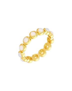 ADORNIA 14K Plated Eternity Ring