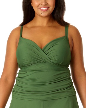 Anne Cole Underwire Surplice Tri Tankini