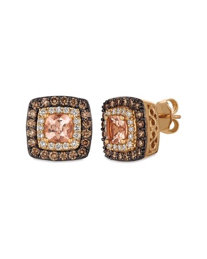 Le Vian Chocolatier 14K Rose Gold 1.78 ct. tw. Diamond & Morganite Earrings