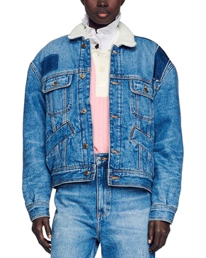 Sandro David Denim Jacket