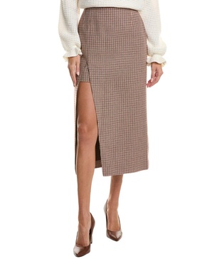 Maje Wool-Blend Skirt