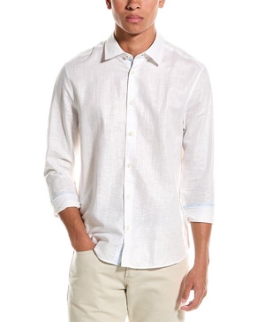 Ted Baker Regular Fit Linen-Blend Shirt