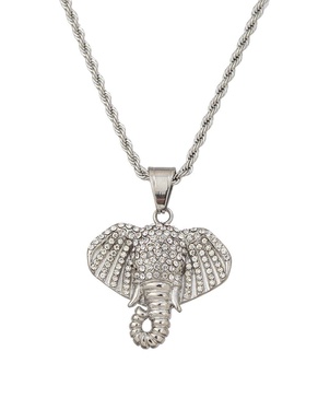 Eye Candy LA The Bold Collection Titanium CZ Felix Necklace