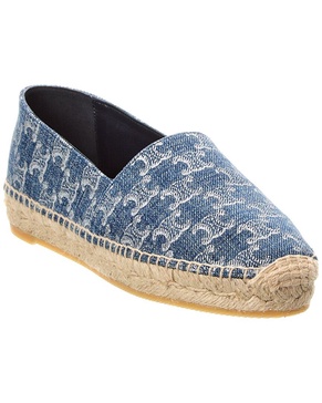 CELINE Triomphe Denim Espadrille