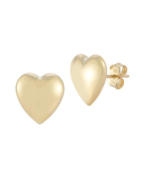 Ember Fine Jewelry 14K Puffed Heart Studs