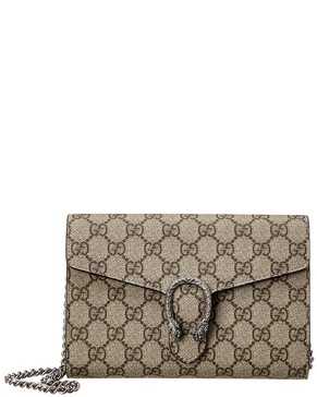 Gucci Dionysus GG Supreme Canvas Wallet on Chain