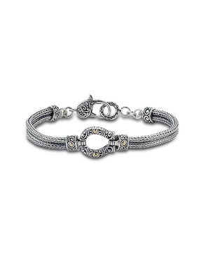 Samuel B. Silver Horseshoe Lucky Charm Bracelet