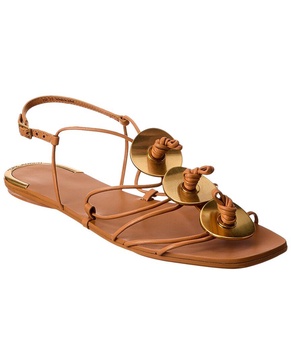 Tory Burch Artisanal Knot Leather Sandal