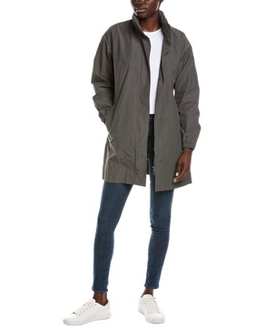 EILEEN FISHER Stand Collar Long Coat