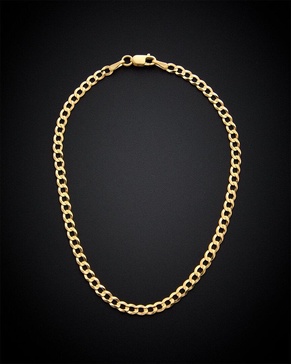 14K Italian Gold Miami Curb Chain Bracelet