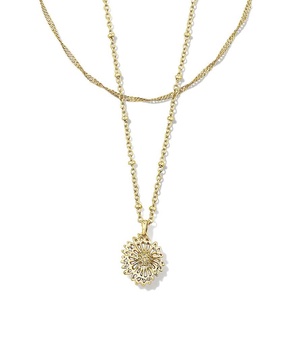 Kendra Scott Brielle 14K Plated Multi Strand Necklace