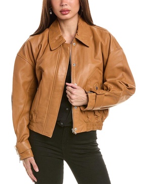 7 For All Mankind Leather Moto Jacket