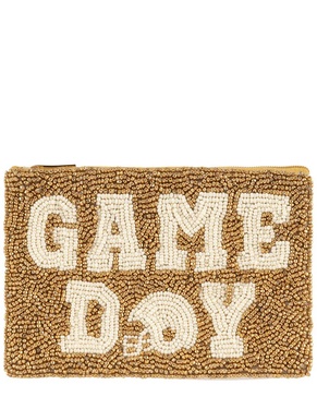 Shiraleah Game Day Beaded Zip Pouch