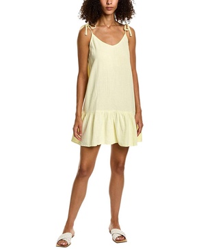 gauze easy mini dress