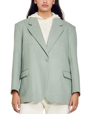 Sandro Meg Wool-Blen Suit Blazer