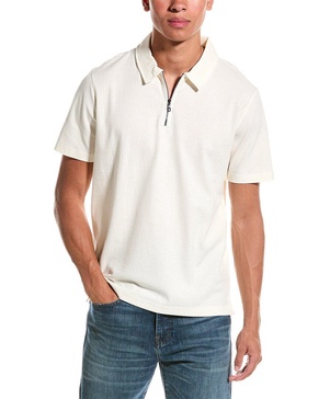 Ted Baker Ribbed 1/4-Zip Polo Shirt