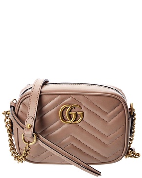 Gucci GG Marmont Mini Matelasse Leather Crossbody Camera Bag