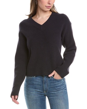 dropped-shoulder sweater