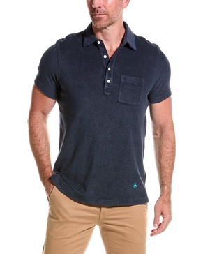 terry cloth polo shirt