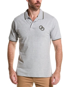 embroidered logo polo shirt