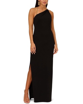 Aidan Mattox Chain Strap Column Dress