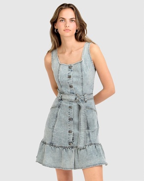 rendezvous denim mini dress