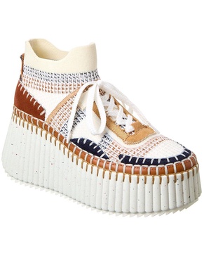 Chloé Nama Knit Platform Sneaker